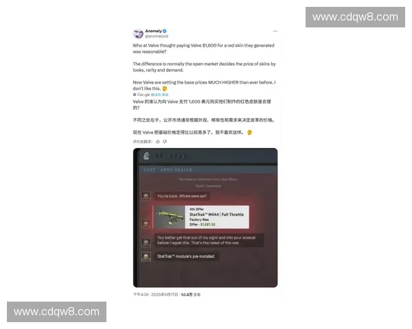 全球玩家热议CSGO市场交易生态与虚拟物品价格波动趋势分析